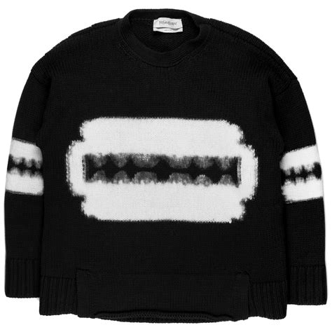 ysl razor blade sweater|Yves Saint Laurent AW2012 Razor Blade Sweater .